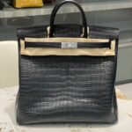 Fashion Classic Cowhide Pressed Matte Crocodile Bag