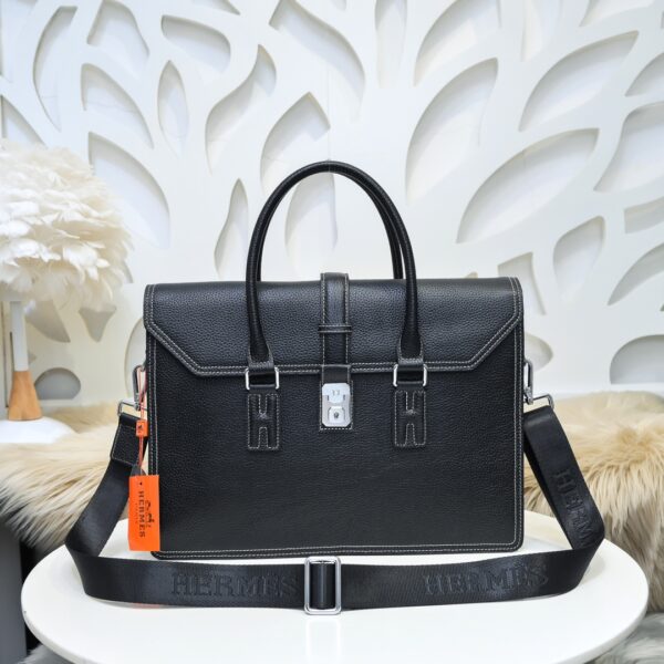Stylish Classic Leather Computer Briefcase