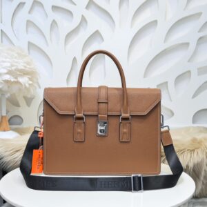 Stylish Classic Leather Computer Briefcase
