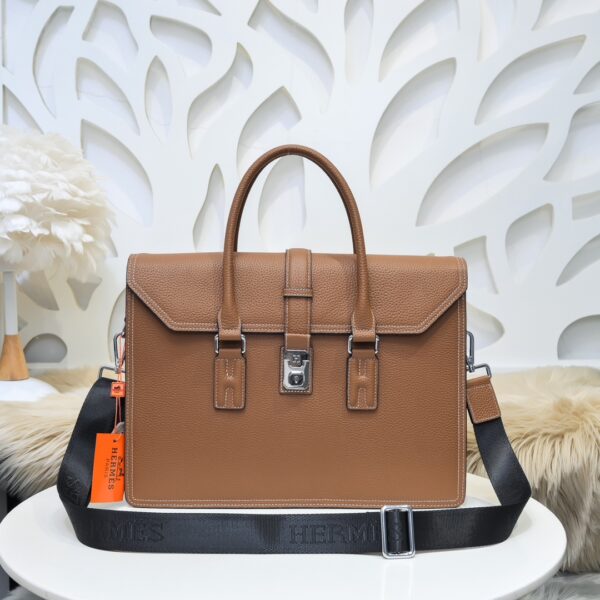 Stylish Classic Leather Computer Briefcase