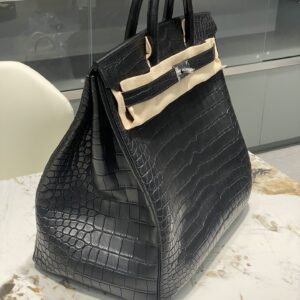 Fashion Classic Cowhide Pressed Matte Crocodile Bag