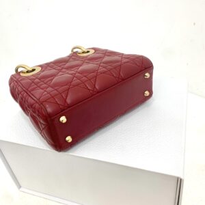 Cannage Mini Chain Bag - Red detail