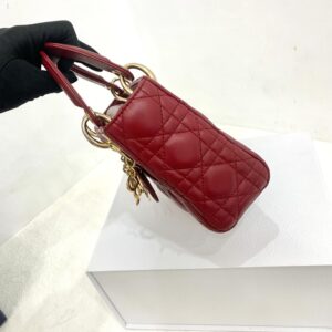 Cannage Mini Chain Bag - Red detail