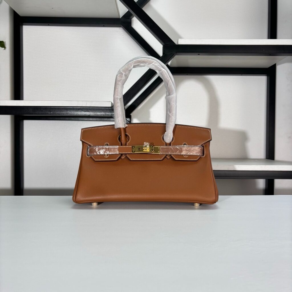 Classic Brown Top Handle Bag