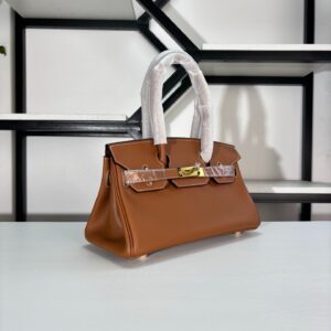 Classic Brown Top Handle Bag - image 2