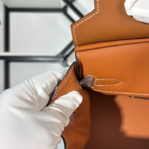 Classic Brown Top Handle Bag - image 8