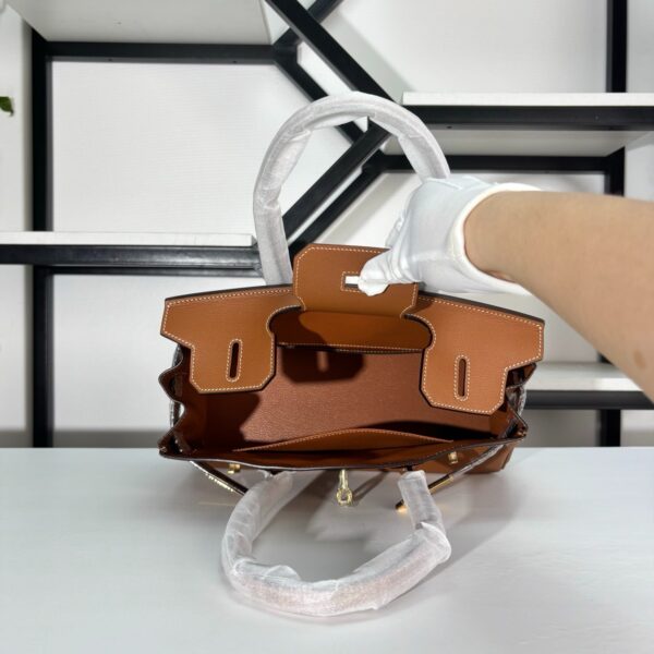 Classic Brown Top Handle Bag - image 9