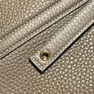 Classic Taupe Bucket Bag with Lock - image 6