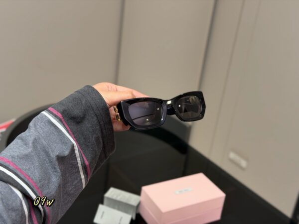 Glossy Oval Sunglasses