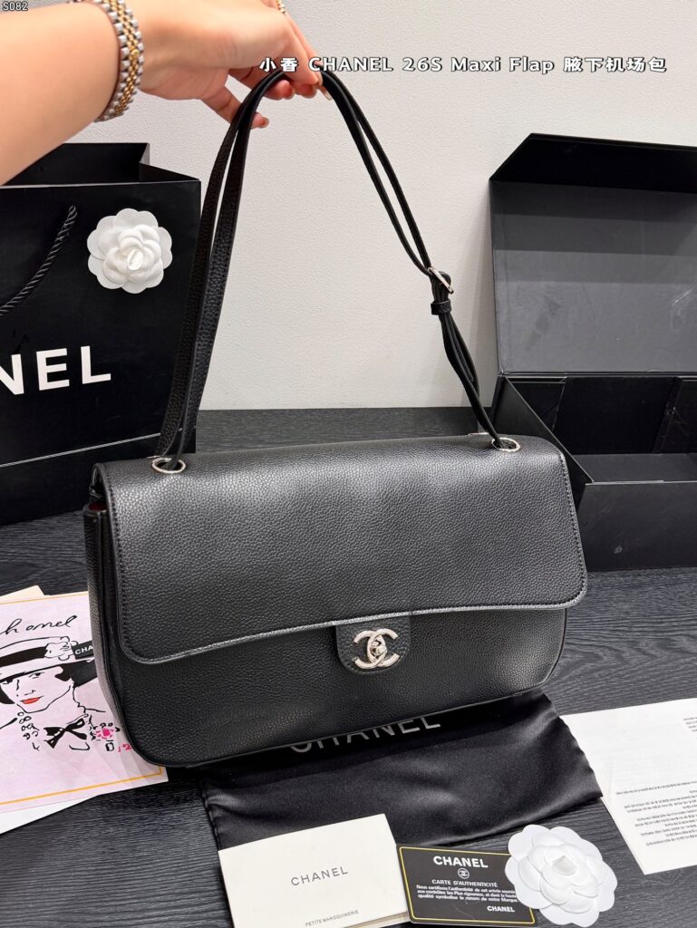 Leather Flap Shoulder Bag