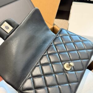 Mini Quilted Top Handle Flap Bag