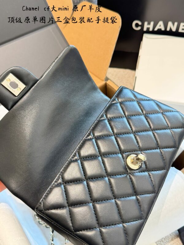 Mini Quilted Top Handle Flap Bag