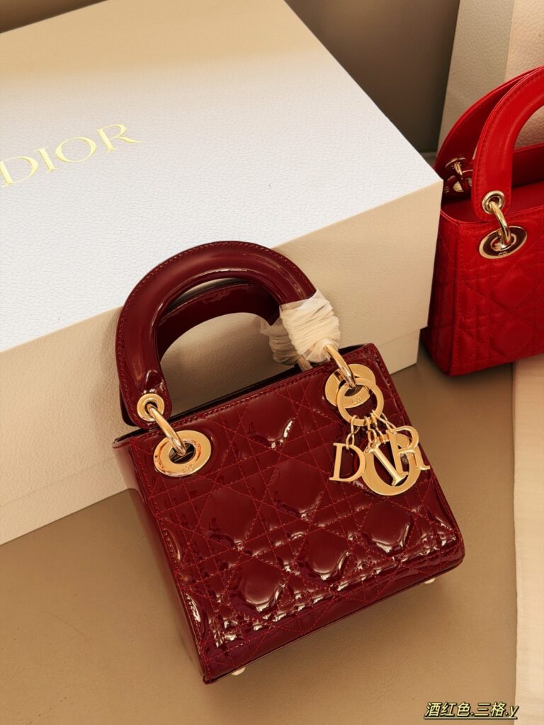 Patent Cannage Mini Chain Bag