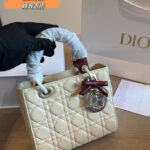 Quilted Bow Top Handle Bag