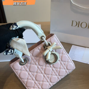 Quilted Bow Top Handle Bag