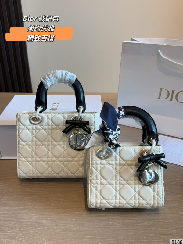 Quilted Bow Top Handle Bag