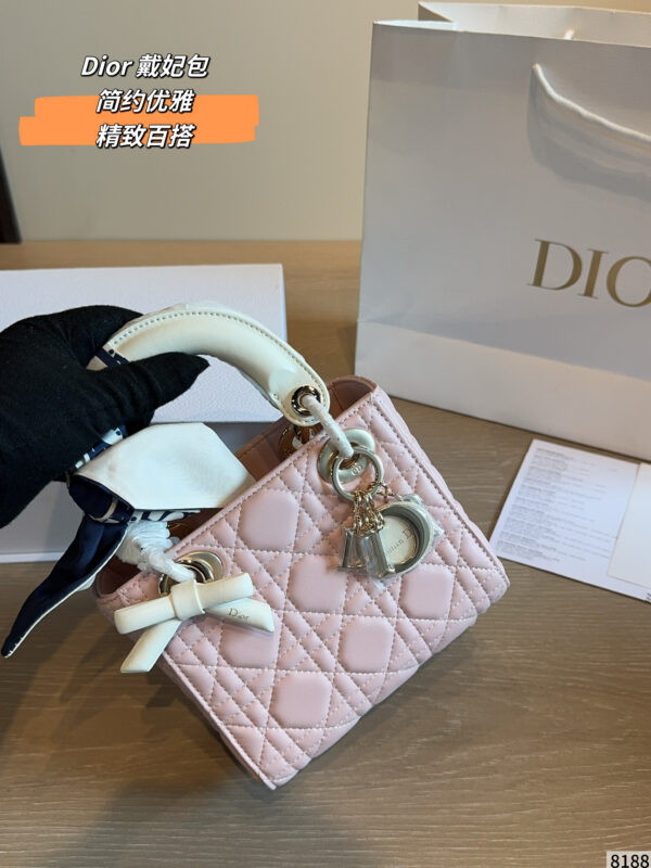 Quilted Bow Top Handle Bag
