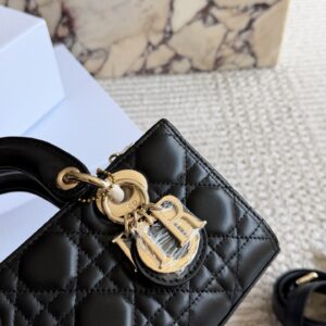 Quilted Leather Top Handle Bag Set
