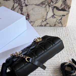 Quilted Leather Top Handle Bag Set