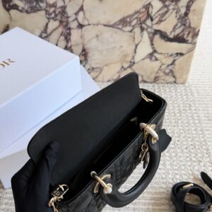 Quilted Leather Top Handle Bag Set