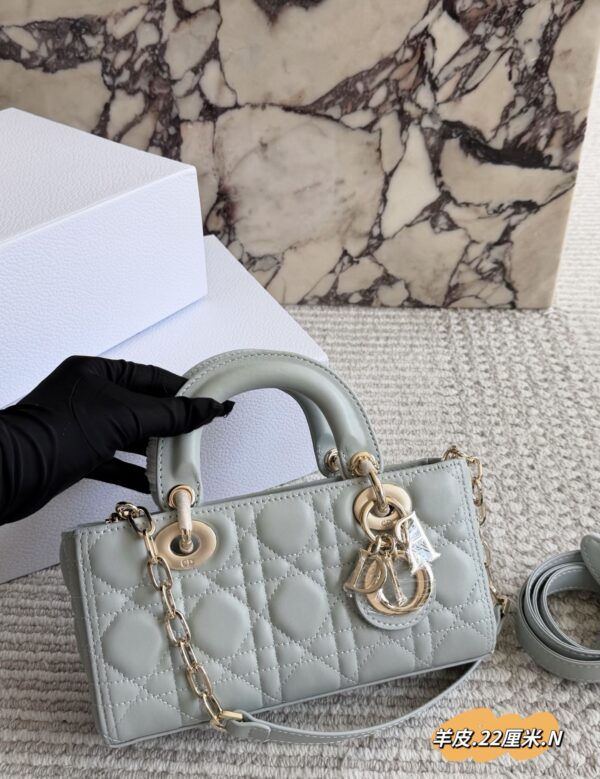 Quilted Leather Top Handle Bag Set