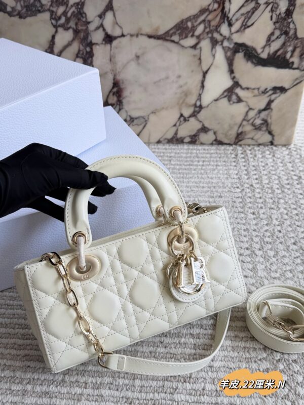 Quilted Leather Top Handle Bag Set