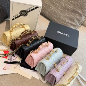 Quilted Top Handle Accordion Bag - Color Lineup