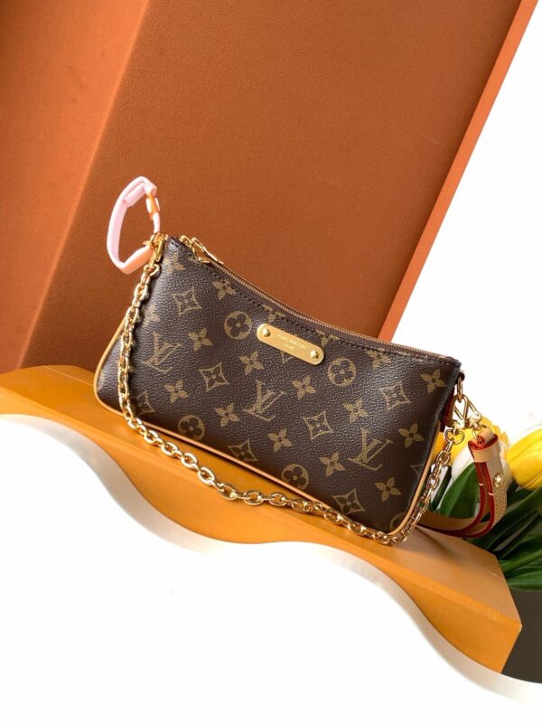 Brown Monogram Double Pouch Shoulder Bag - image 1