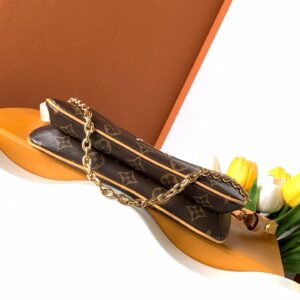 Brown Monogram Double Pouch Shoulder Bag - image 4