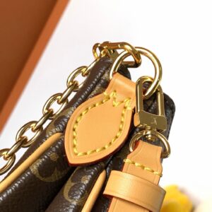 Brown Monogram Double Pouch Shoulder Bag - image 9