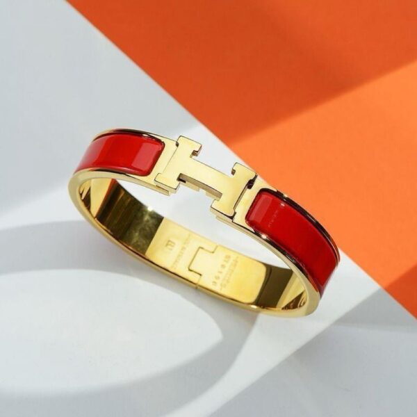 Red / Gold H bracelet in 17cm and 19cm