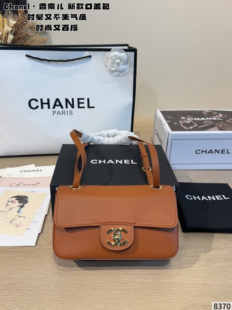 Mini Leather Flap Top Handle Bag