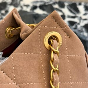 Large Quilted Suede Shopping Tote product image