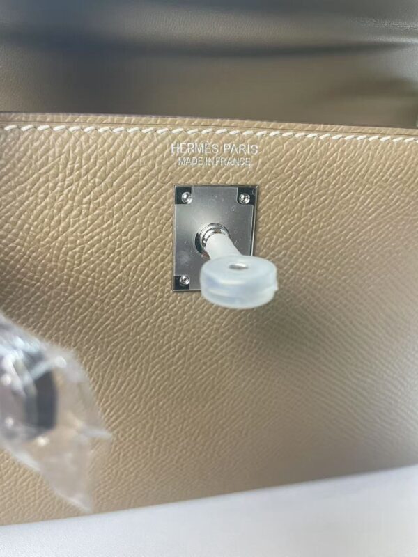 Transparent-Handle Textured Cowhide Top Handle Bag - product detail