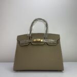Birkin 30 Epsom Leather – Etoupe, Sellier Construction, Gold Hardware (GHW), Fully Handmade & Hand-Stitched
